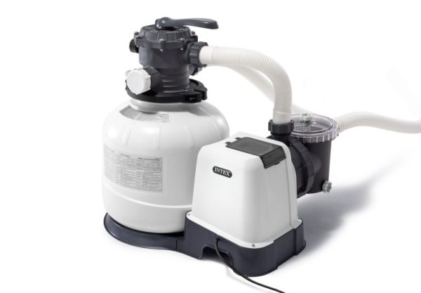 Intex peščana pumpa SX2100 idealna za bazene do 37.8m³. Sa protokom od 7.9m³/h, 6 funkcija, tajmerom i manometrom, pruža efikasno i jednostavno održavanje.